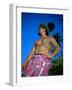 Tavita Manea, the Tattooed Tattoer, Moorea, Society Islands, French Polynesia-Sylvain Grandadam-Framed Photographic Print