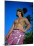 Tavita Manea, the Tattooed Tattoer, Moorea, Society Islands, French Polynesia-Sylvain Grandadam-Mounted Photographic Print