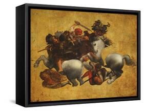 Tavola Doria-Leonardo da Vinci-Framed Stretched Canvas