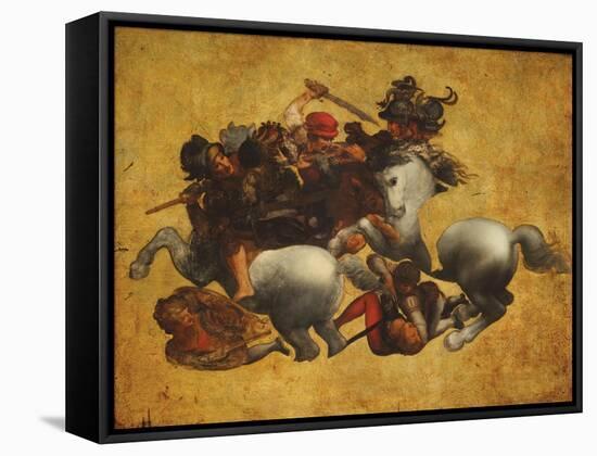 Tavola Doria-Leonardo da Vinci-Framed Stretched Canvas