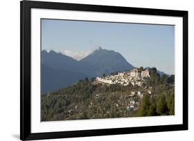 Tawang Buddhist Monastery, Himalayan Hills Beyond, Tawang, Arunachal Pradesh, India, Asia-Annie Owen-Framed Photographic Print