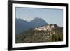 Tawang Buddhist Monastery, Himalayan Hills Beyond, Tawang, Arunachal Pradesh, India, Asia-Annie Owen-Framed Photographic Print