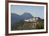 Tawang Buddhist Monastery, Himalayan Hills Beyond, Tawang, Arunachal Pradesh, India, Asia-Annie Owen-Framed Photographic Print