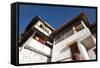 Tawang Buddhist Monastery in Early Morning Sunshine, Tawang, Arunachal Pradesh, India, Asia-Annie Owen-Framed Stretched Canvas