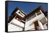 Tawang Buddhist Monastery in Early Morning Sunshine, Tawang, Arunachal Pradesh, India, Asia-Annie Owen-Framed Stretched Canvas