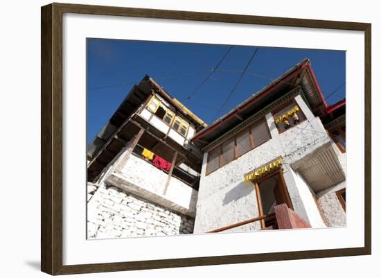 Tawang Buddhist Monastery in Early Morning Sunshine, Tawang, Arunachal Pradesh, India, Asia-Annie Owen-Framed Photographic Print