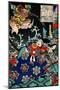Tawara Tôda Hidesato and the Dragon Woman of Seta, from One Hundred Ghost Stories-Yoshitoshi Tsukioka-Mounted Giclee Print