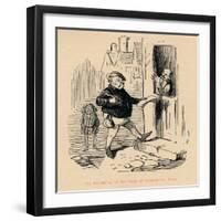 'Tax Collecting in the reign of Edward the First', c1860, (c1860)-John Leech-Framed Giclee Print