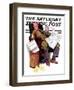 "Tax Deadline," Saturday Evening Post Cover, March 19, 1938-John Newton Howitt-Framed Giclee Print