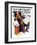 "Tax Deadline," Saturday Evening Post Cover, March 19, 1938-John Newton Howitt-Framed Giclee Print