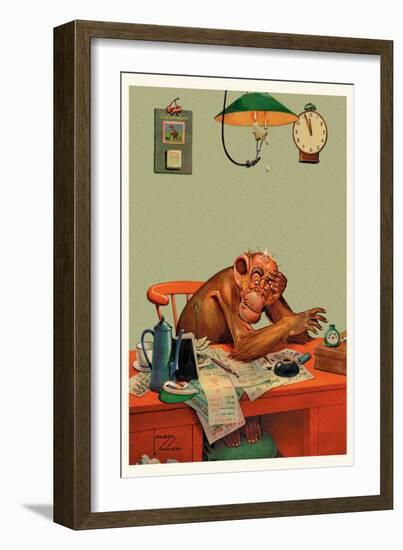 Tax Time-Lawson Wood-Framed Art Print