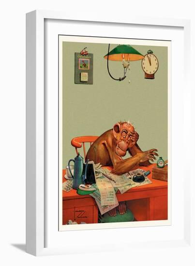 Tax Time-Lawson Wood-Framed Art Print