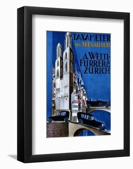 Taxameter A Welti-Furrer AG, Zurich-Morach-Framed Art Print