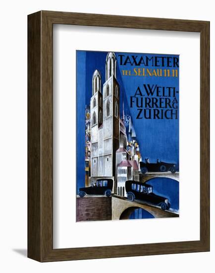 Taxameter A Welti-Furrer AG, Zurich-Morach-Framed Art Print