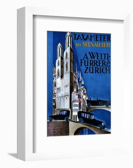 Taxameter A Welti-Furrer AG, Zurich-Morach-Framed Art Print