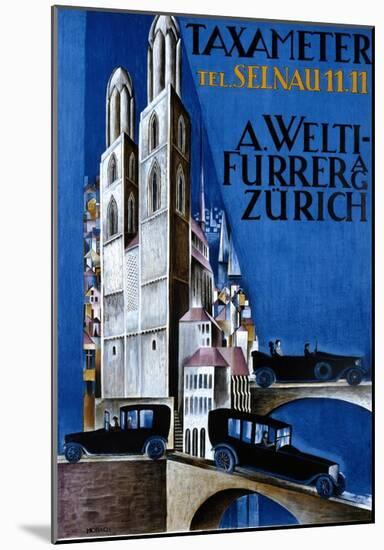 Taxameter A Welti-Furrer AG, Zurich-Morach-Mounted Art Print