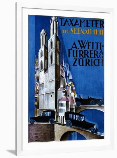 Taxameter A Welti-Furrer AG, Zurich-Morach-Framed Art Print