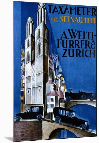 Taxameter A Welti-Furrer AG, Zurich-Morach-Mounted Art Print