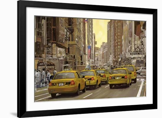 Taxi a New York-Guido Borelli-Framed Giclee Print