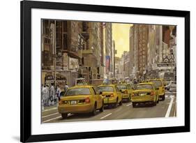 Taxi a New York-Guido Borelli-Framed Giclee Print