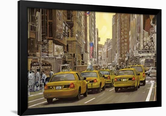 Taxi a New York-Guido Borelli-Framed Giclee Print