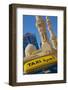 Taxi and Mosque, Abu Dhabi, United Arab Emirates, Middle East-Frank Fell-Framed Photographic Print