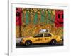 Taxi and mural painting, NYC-Michel Setboun-Framed Giclee Print