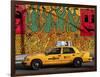 Taxi and mural painting, NYC-Michel Setboun-Framed Giclee Print