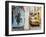 Taxi and Street Scene, Kolkata (Calcutta), West Bengal, India-Peter Adams-Framed Premium Photographic Print