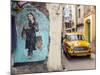 Taxi and Street Scene, Kolkata (Calcutta), West Bengal, India-Peter Adams-Mounted Photographic Print
