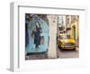 Taxi and Street Scene, Kolkata (Calcutta), West Bengal, India-Peter Adams-Framed Photographic Print