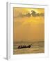 Taxi Boat in the Phra Nang Beach, Evening Mood, Ao Nang, Krabi, Thailand-Rainer Mirau-Framed Photographic Print