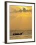 Taxi Boat in the Phra Nang Beach, Evening Mood, Ao Nang, Krabi, Thailand-Rainer Mirau-Framed Photographic Print