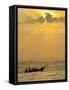 Taxi Boat in the Phra Nang Beach, Evening Mood, Ao Nang, Krabi, Thailand-Rainer Mirau-Framed Stretched Canvas