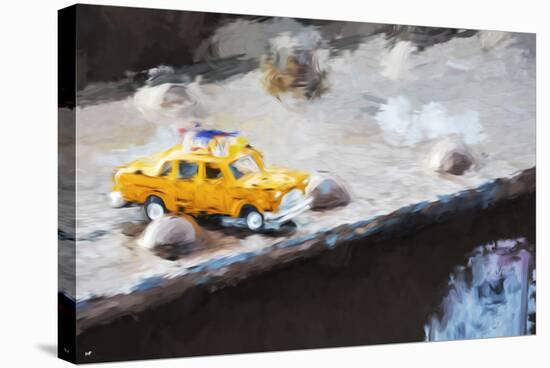 Taxi Bridge - In the Style of Oil Painting-Philippe Hugonnard-Stretched Canvas