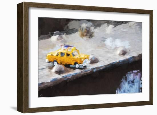 Taxi Bridge - In the Style of Oil Painting-Philippe Hugonnard-Framed Giclee Print