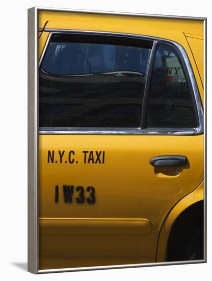 Taxi Cab, Manhattan, New York City, New York, USA-Amanda Hall-Framed Photographic Print