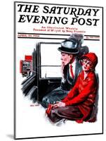 "Taxi Cab," Saturday Evening Post Cover, April 26, 1924-Neil Hott-Mounted Giclee Print