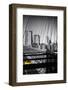 Taxi Cabs - Brooklyn Bridge - Yellow Cabs - Manhattan - New York City - United States-Philippe Hugonnard-Framed Photographic Print