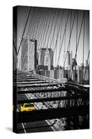 Taxi Cabs - Brooklyn Bridge - Yellow Cabs - Manhattan - New York City - United States-Philippe Hugonnard-Stretched Canvas