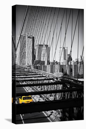 Taxi Cabs - Brooklyn Bridge - Yellow Cabs - Manhattan - New York City - United States-Philippe Hugonnard-Stretched Canvas
