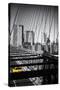 Taxi Cabs - Brooklyn Bridge - Yellow Cabs - Manhattan - New York City - United States-Philippe Hugonnard-Stretched Canvas