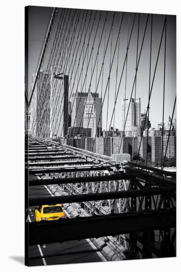 Taxi Cabs - Brooklyn Bridge - Yellow Cabs - Manhattan - New York City - United States-Philippe Hugonnard-Stretched Canvas