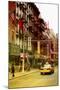 Taxi Cabs - Chinatown - Yellow Cabs - Manhattan - New York City - United States-Philippe Hugonnard-Mounted Photographic Print