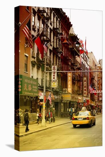 Taxi Cabs - Chinatown - Yellow Cabs - Manhattan - New York City - United States-Philippe Hugonnard-Stretched Canvas