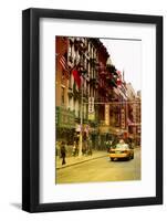 Taxi Cabs - Chinatown - Yellow Cabs - Manhattan - New York City - United States-Philippe Hugonnard-Framed Photographic Print