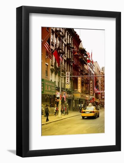 Taxi Cabs - Chinatown - Yellow Cabs - Manhattan - New York City - United States-Philippe Hugonnard-Framed Photographic Print