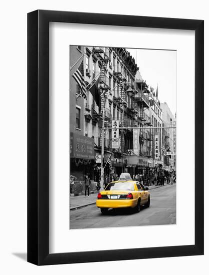 Taxi Cabs - Chinatown - Yellow Cabs - Manhattan - New York City - United States-Philippe Hugonnard-Framed Photographic Print