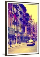 Taxi Cabs - Chinatown - Yellow Cabs - Manhattan - New York City - United States-Philippe Hugonnard-Framed Premium Photographic Print