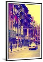 Taxi Cabs - Chinatown - Yellow Cabs - Manhattan - New York City - United States-Philippe Hugonnard-Framed Premium Photographic Print